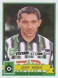 Sticker Josip Weber - Football Belgium 1993-1994 n. 72 - Panini