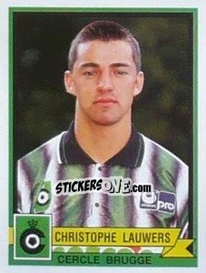 Sticker Christophe Lauwers - Football Belgium 1993-1994 - Panini