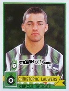Sticker Christophe Lauwers - Football Belgium 1993-1994 n. 73 - Panini
