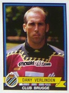 Sticker Dany Verlinden - Football Belgium 1993-1994 - Panini
