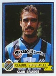 Sticker Claude Verspaille - Football Belgium 1993-1994 n. 80 - Panini