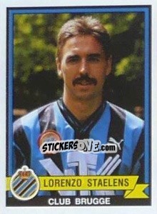 Sticker Lorenzo Staelens - Football Belgium 1993-1994 n. 81 - Panini