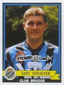 Figurina Gert Verheyen - Football Belgium 1993-1994 - Panini