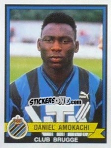 Sticker Daniel Amokachi - Football Belgium 1993-1994 n. 92 - Panini