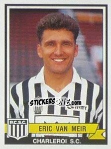Figurina Eric van Meir - Football Belgium 1993-1994 - Panini
