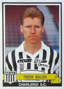 Figurina Tibor Balog - Football Belgium 1993-1994 - Panini