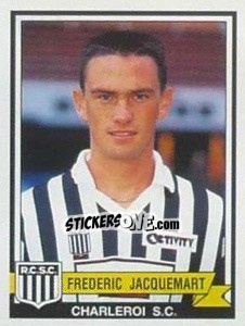 Figurina Frederic Jacquemart - Football Belgium 1993-1994 - Panini