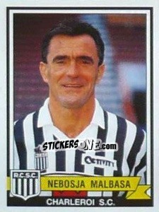 Figurina Nebosja Malbasa - Football Belgium 1993-1994 - Panini