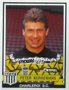 Sticker Peter Kerremans - Football Belgium 1993-1994 n. 110 - Panini