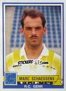 Sticker Marc Schaessens - Football Belgium 1993-1994 n. 122 - Panini