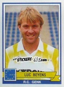 Sticker Luc Beyens - Football Belgium 1993-1994 n. 123 - Panini