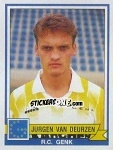 Sticker Jurgen Van Deurzen - Football Belgium 1993-1994 - Panini