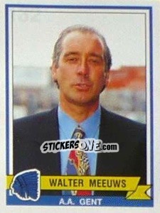Sticker Walter Meeuws - Football Belgium 1993-1994 n. 132 - Panini