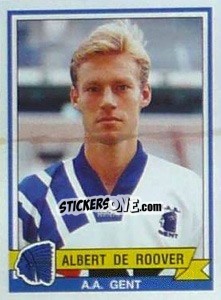 Figurina Albert De Roover - Football Belgium 1993-1994 - Panini
