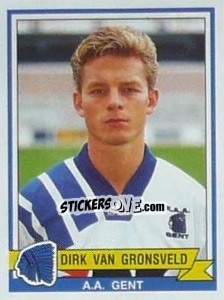 Figurina Dirk Van Gronsveld - Football Belgium 1993-1994 - Panini