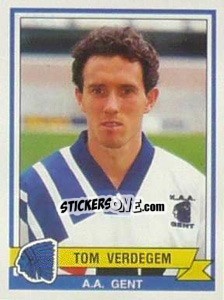 Figurina Tom Verdegem - Football Belgium 1993-1994 - Panini