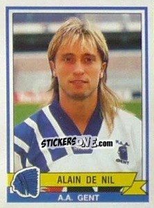 Figurina Alain De Nil - Football Belgium 1993-1994 - Panini