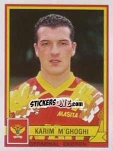 Sticker Karim M'Ghoghi - Football Belgium 1993-1994 - Panini
