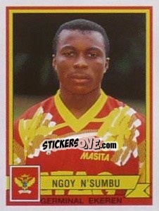 Figurina Ngoy N'Sumbu - Football Belgium 1993-1994 n. 161 - Panini