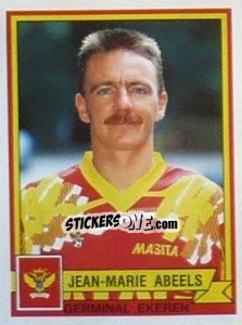 Cromo Jean-Marie Abeels - Football Belgium 1993-1994 - Panini