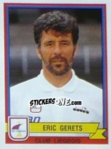 Sticker Eric Gerets - Football Belgium 1993-1994 - Panini