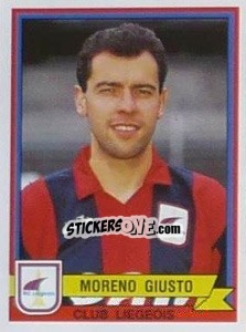 Figurina Moreno Giusto - Football Belgium 1993-1994 - Panini