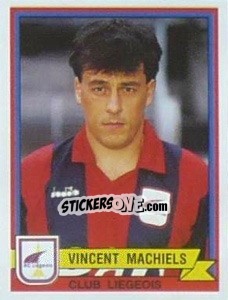 Sticker Vincent Machiels - Football Belgium 1993-1994 - Panini