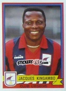 Cromo Jacques Kingambo - Football Belgium 1993-1994 - Panini