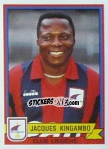 Sticker Jacques Kingambo - Football Belgium 1993-1994 n. 176 - Panini