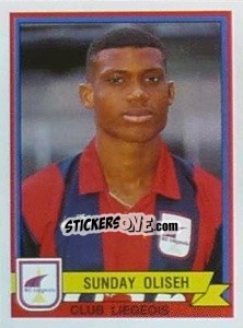 Figurina Sunday Oliseh - Football Belgium 1993-1994 - Panini