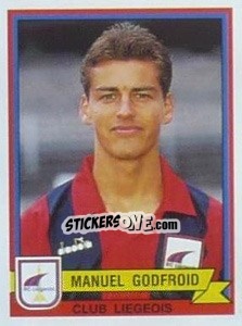 Sticker Manuel Godfroid - Football Belgium 1993-1994 - Panini