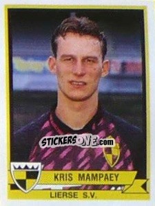 Sticker Kris Mampaey - Football Belgium 1993-1994 - Panini