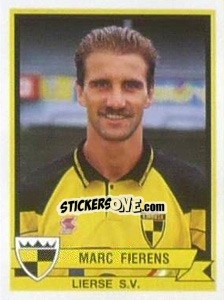 Sticker Marc Fierens - Football Belgium 1993-1994 n. 192 - Panini