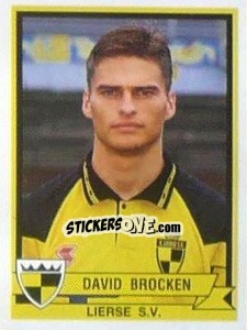 Cromo David Brocken - Football Belgium 1993-1994 - Panini