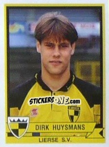 Figurina Dirk Huysmans - Football Belgium 1993-1994 - Panini