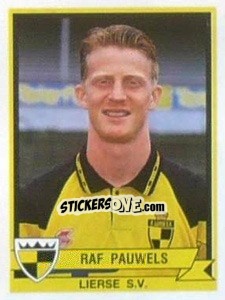 Sticker Raf Pauwels - Football Belgium 1993-1994 - Panini