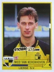 Sticker Nico van Kerckhoven - Football Belgium 1993-1994 - Panini