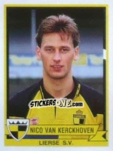 Sticker Nico van Kerckhoven - Football Belgium 1993-1994 n. 199 - Panini