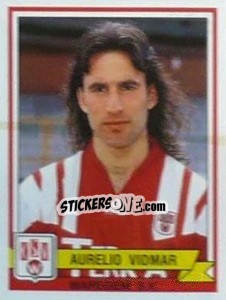 Sticker Aurelio Vidmar - Football Belgium 1993-1994 - Panini