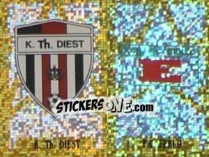 Sticker K.Th. Diest - F.C. Eeklo  (Embleem-Armoiries) - Football Belgium 1993-1994 n. 333 - Panini