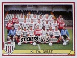 Sticker K.Th. Diest (Elftal-Equipe) - Football Belgium 1993-1994 n. 334 - Panini