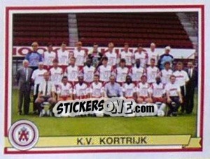 Figurina K.V. Kortrijk (Elftal-Equipe) - Football Belgium 1993-1994 - Panini