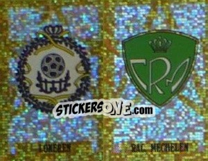 Sticker Lokeren - Rac. Mechelen  (Embleem-Armoiries) - Football Belgium 1993-1994 n. 342 - Panini