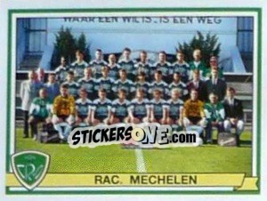 Sticker Rac. Mechelen (Elftal-Equipe) - Football Belgium 1993-1994 - Panini