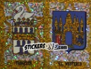 Sticker Tongeren - V.C. Westerlo  (Embleem-Armoiries) - Football Belgium 1993-1994 - Panini