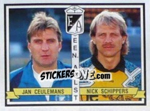 Sticker Jan Ceulemans / Nick Schippers - Football Belgium 1993-1994 n. 351 - Panini
