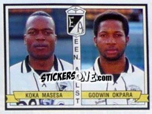 Cromo Koka Masesa / Godwin Okpara - Football Belgium 1993-1994 n. 352 - Panini