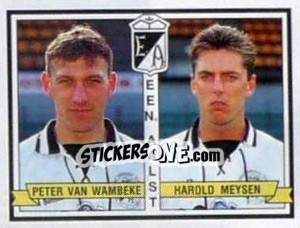 Sticker Peter Van Wambeke / Harold Meysen - Football Belgium 1993-1994 n. 355 - Panini
