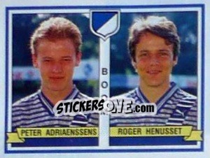 Figurina Peter Adriaenssens / Roger Henusset - Football Belgium 1993-1994 - Panini