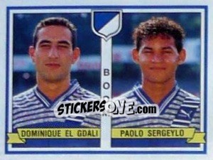 Figurina Dominique El Gdali / Paolo Sergeylo - Football Belgium 1993-1994 - Panini